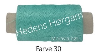 Moravia Hør 50/4 farve 30 Turkis grøn